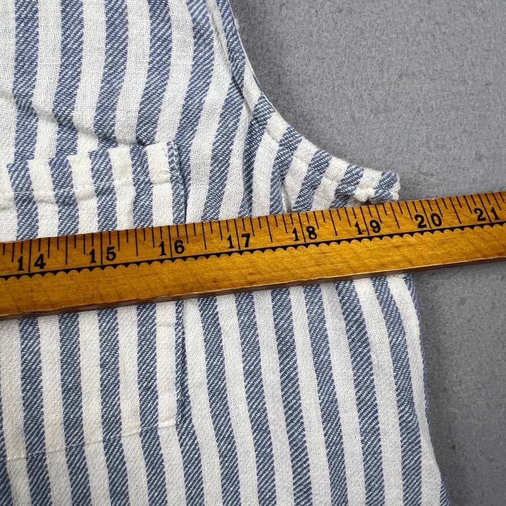 Angels Forever Young Striped Sleeveless Top Womens L Linen Blend Casual Summer - Picture 4 of 12